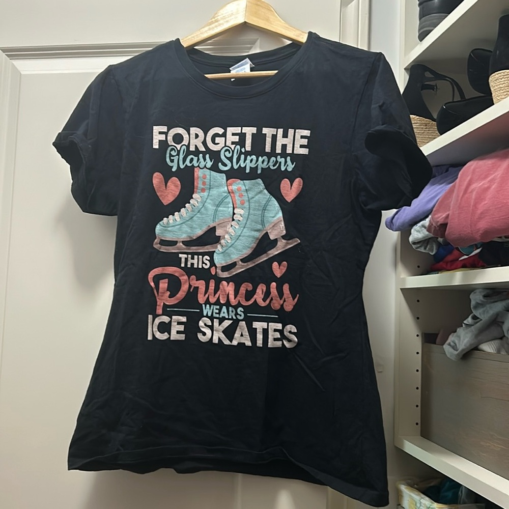 Port and company black ice skate tshirt short sleeve